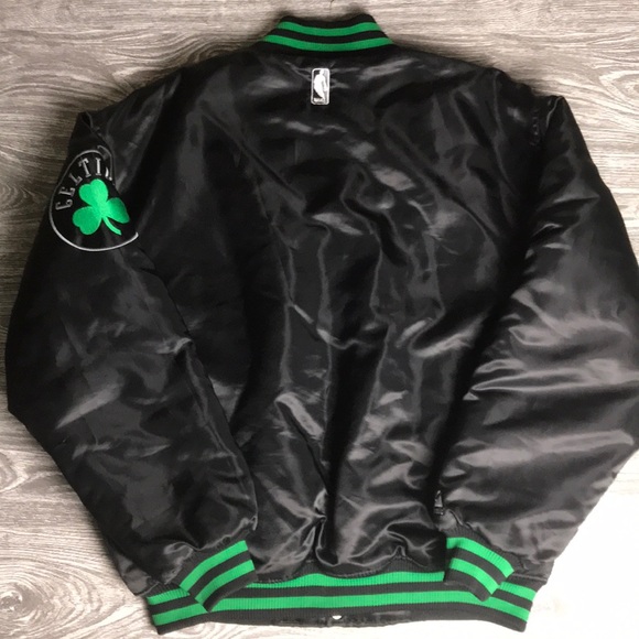 (VTG) Men’s M Majestic BOS Celtics Satin Jacket - Picture 2 of 8